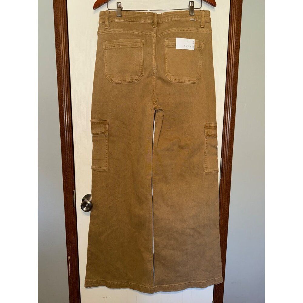 NWT Risen Cargo Wide Leg High Rise Jeans Style# FP-RDP5488 Size 15/32 - Picture 3 of 16